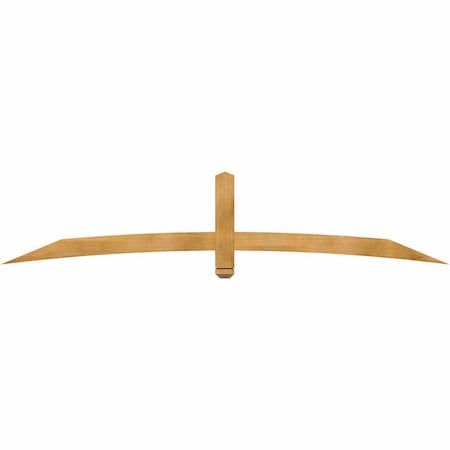 Ekena Millwork Bellingham Rough Sawn Timber Gable Bracket, Western Red Cedar, 96"W x 20"H x 2"D x 4"F, 5/12 Pitch GBW096X20X0204BEL00RWR